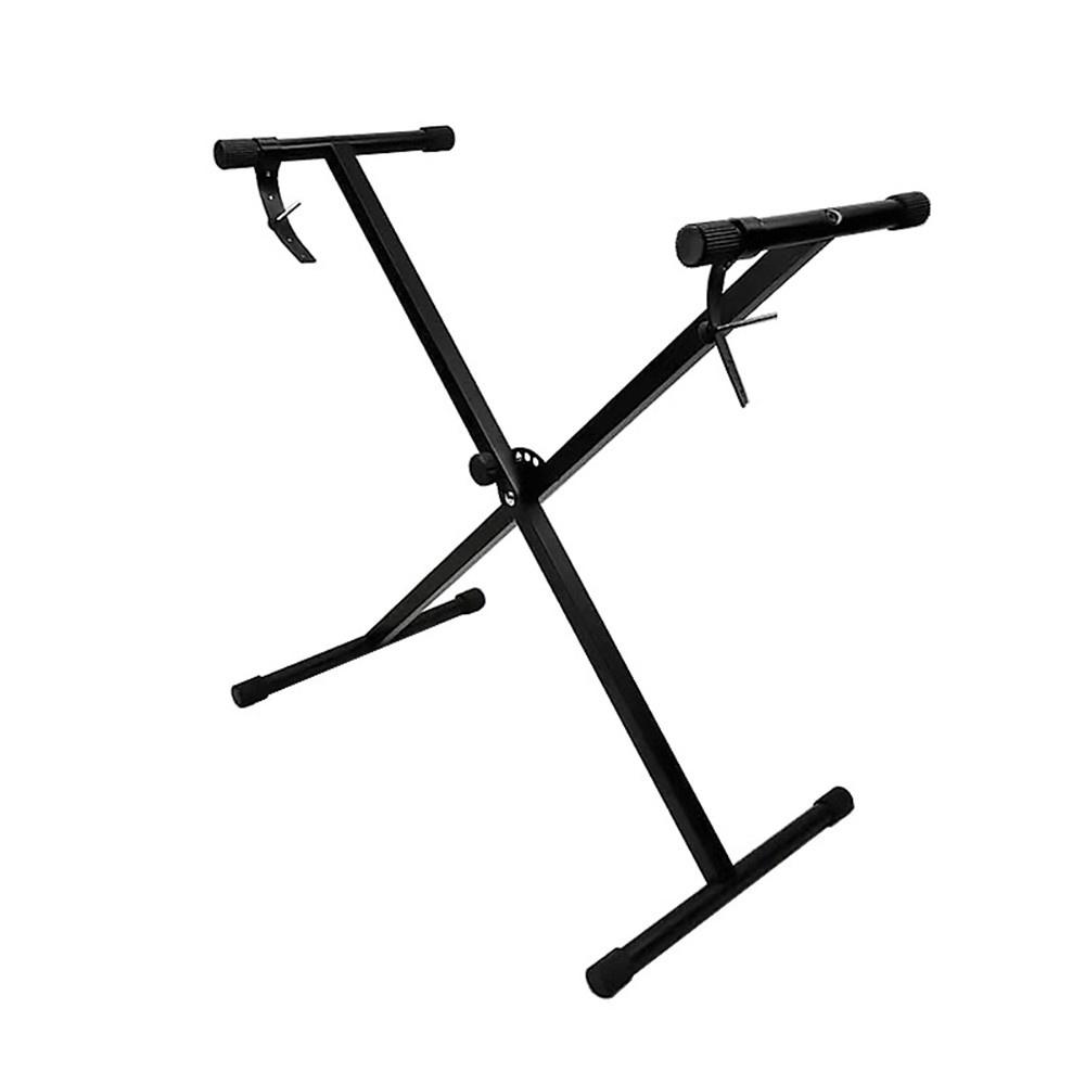 Keyboards & Pianos |   Universal Folding Piano Keyboard Stand Bracket X-Style Heavy Duty Metal Material Black Keyboards & Pianos Black