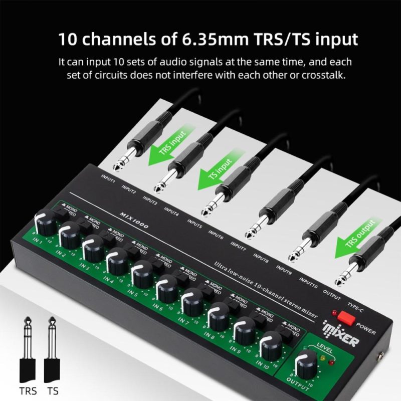 Musical Effects |   10-Channel Audio Mixer – Superior Sound Quality with Versatility Musical Effects Musical Effects