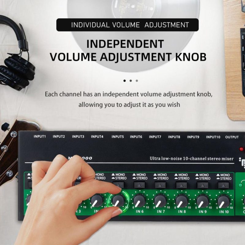 Musical Effects |   10-Channel Audio Mixer – Superior Sound Quality with Versatility Musical Effects Musical Effects