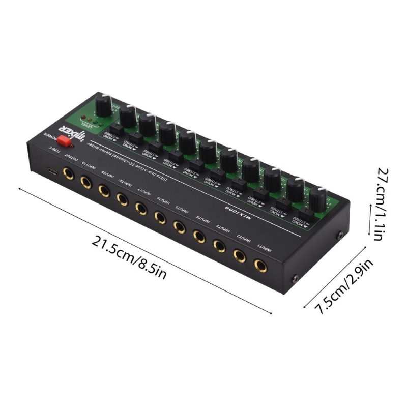 Musical Effects |   10-Channel Audio Mixer – Superior Sound Quality with Versatility Musical Effects Musical Effects