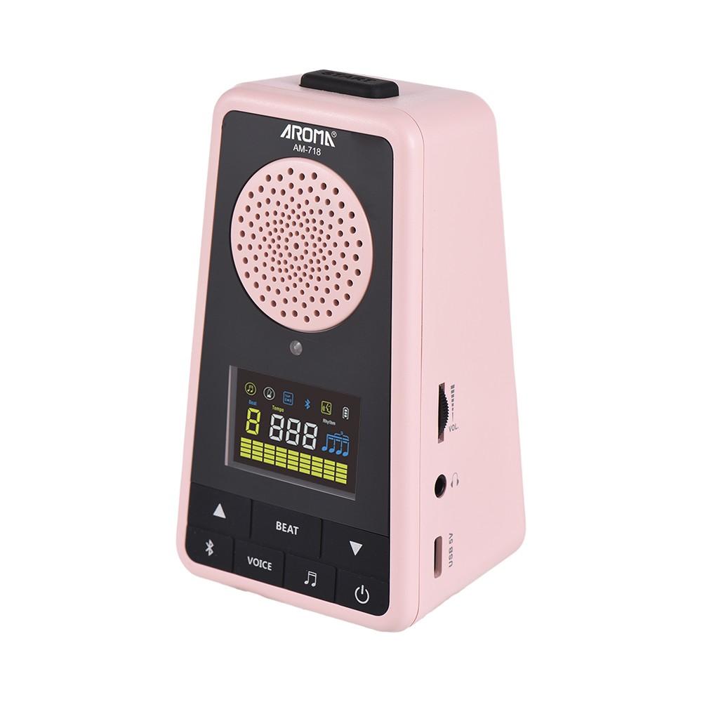 Musical Effects |   2-in-1 Metronome BT Speaker for Guitar Piano Drum Violin Pink Musical Effects Musical Effects