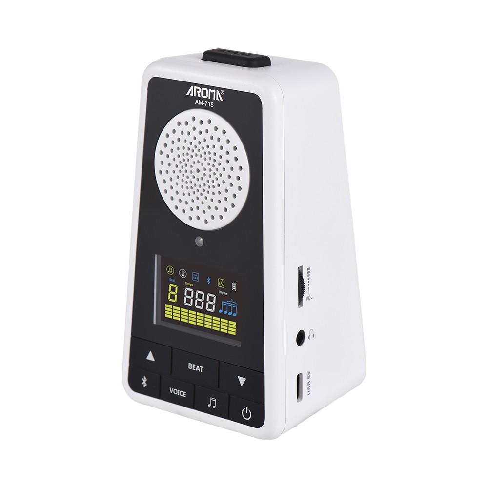 Musical Effects |   2-in-1 Metronome BT Speaker for Guitar Piano Drum Violin White Musical Effects Musical Effects