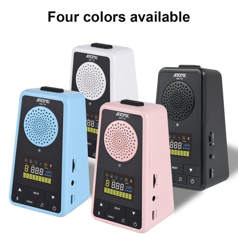 Musical Effects |   2-in-1 Metronome BT Speaker for Guitar Piano Drum Violin White Musical Effects Musical Effects