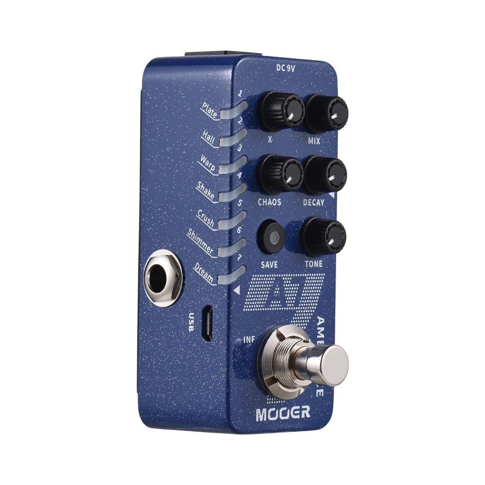 Musical Effects |   A7 Reverb Guitar Ambiance Reverb Pedal Electric Guitar Effects Pedal Dark Blue Musical Effects Dark Blue