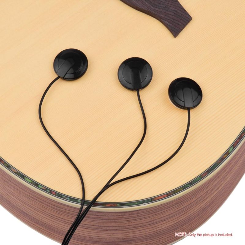 Musical Effects |   Adhesive Instrument Pickup Acoustic Guitar Pickup Mini Transducer 0.6m Cable Musical Effects Musical Effects