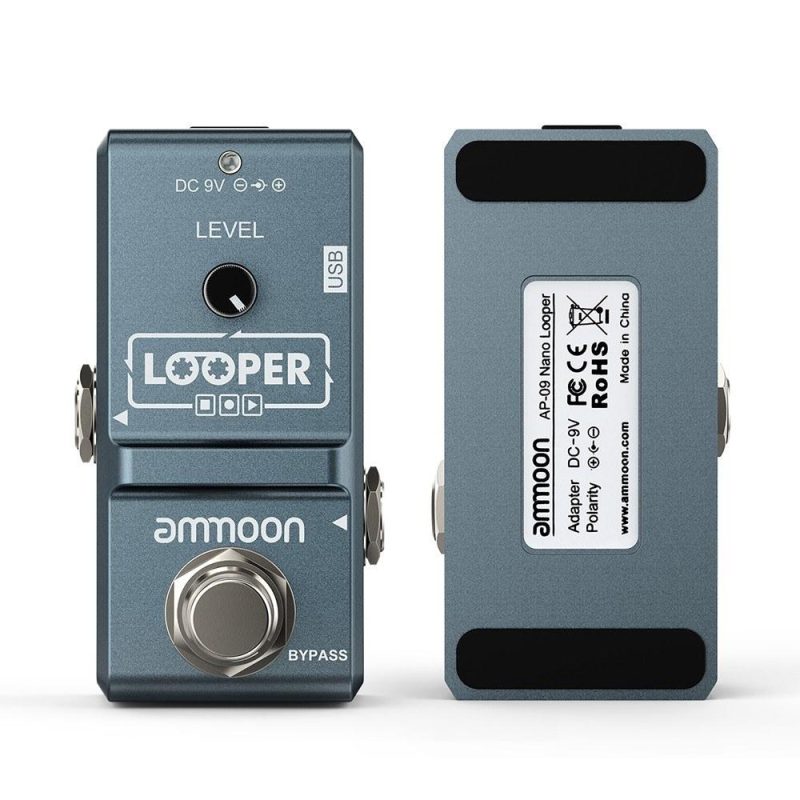 Musical Effects |   AP-09  Nano Loop Electric Guitar Effect Pedal Looper True Bypass Unlimited Overdubs 10 Minutes Recording with USB Cable Musical Effects Musical Effects