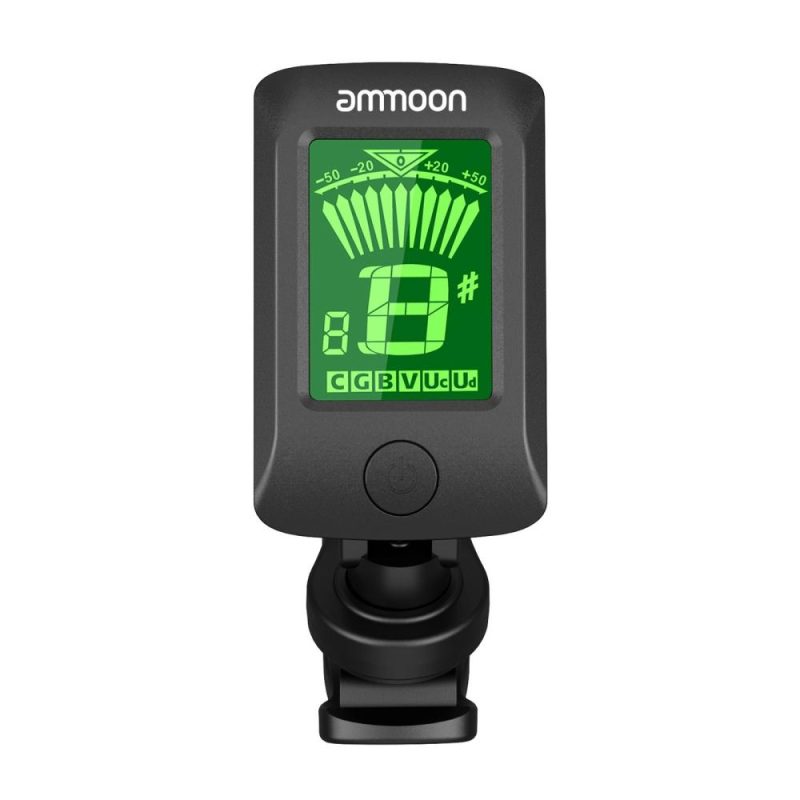 Musical Effects |   AT-07 Digital Electronic Clip-On Tuner Black Musical Effects Black