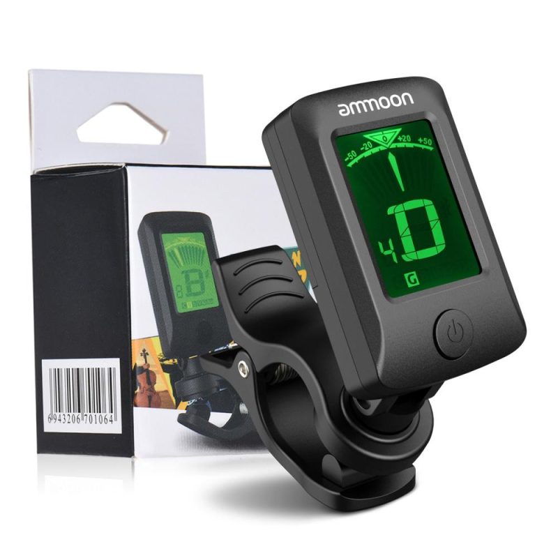 Musical Effects |   AT-07 Digital Electronic Clip-On Tuner Black Musical Effects Black