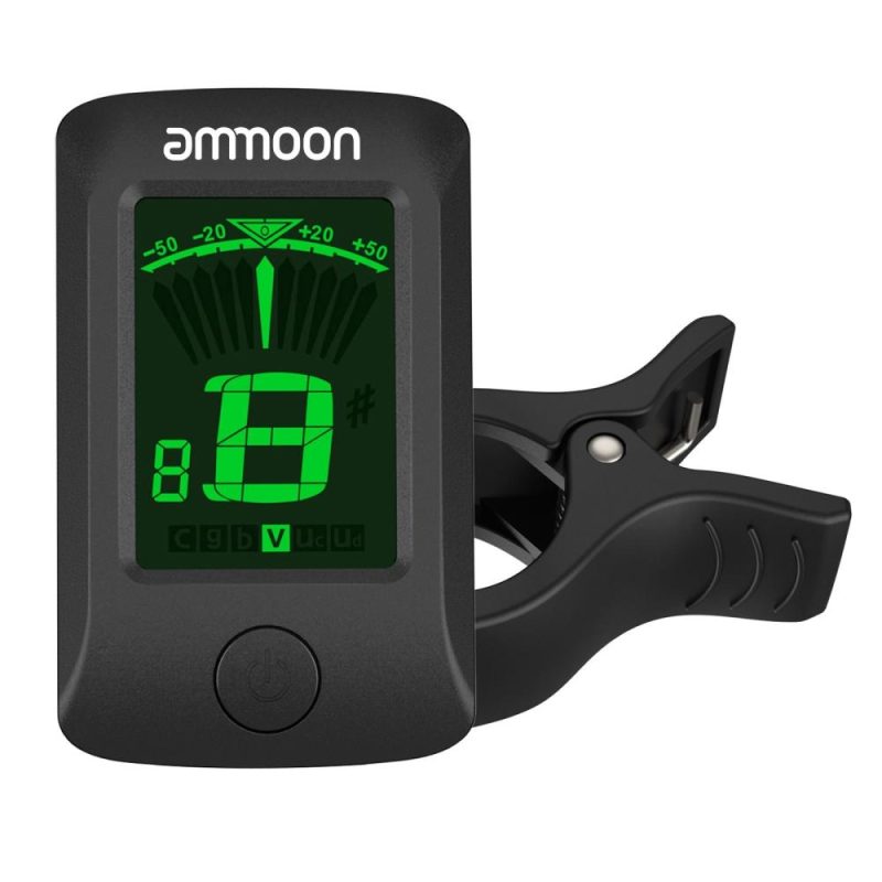 Musical Effects |   AT-07 Digital Electronic Clip-On Tuner Black Musical Effects Black