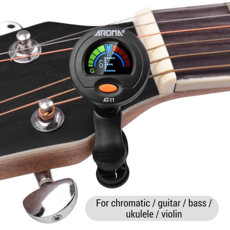 Musical Effects |   AT-11 Clip-on Tuner Color Screen Black Musical Effects Black