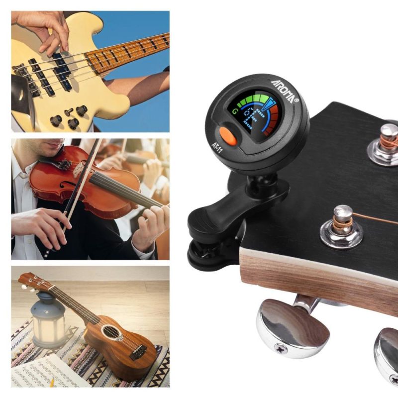 Musical Effects |   AT-11 Clip-on Tuner Color Screen Black Musical Effects Black