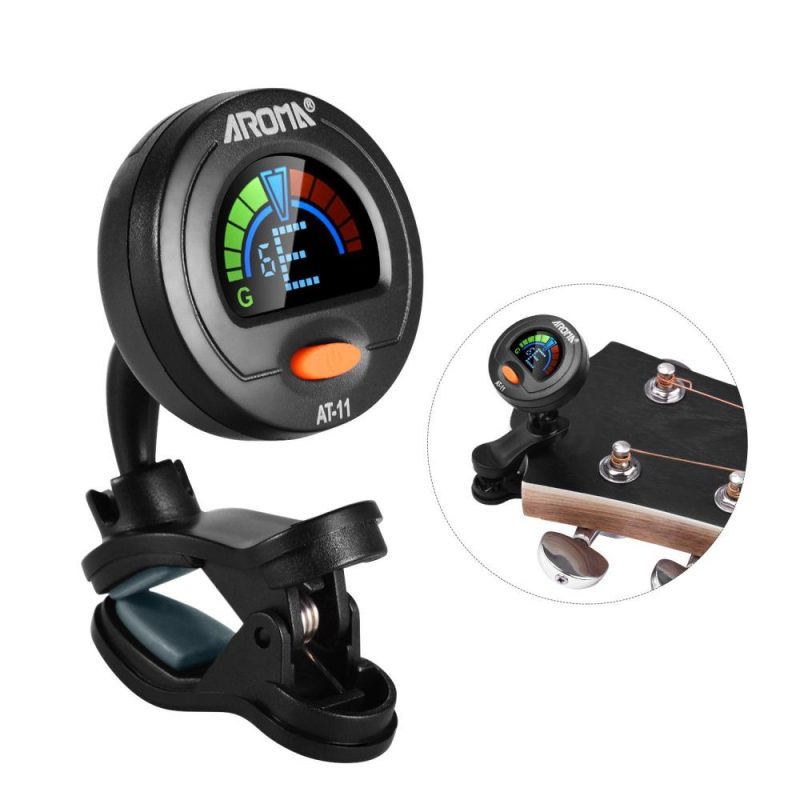 Musical Effects |   AT-11 Clip-on Tuner Color Screen Black Musical Effects Black