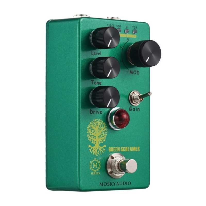 Musical Effects |   Booster/Overdrive Guitar Effect Pedal – GREEN SCREAMER Green Musical Effects Green