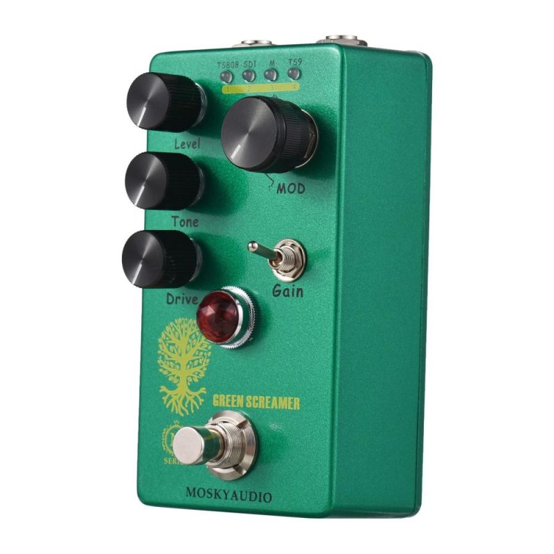 Musical Effects |   Booster/Overdrive Guitar Effect Pedal – GREEN SCREAMER Green Musical Effects Green