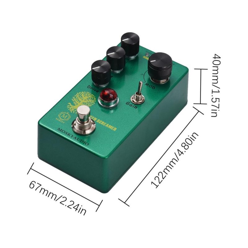 Musical Effects |   Booster/Overdrive Guitar Effect Pedal – GREEN SCREAMER Green Musical Effects Green