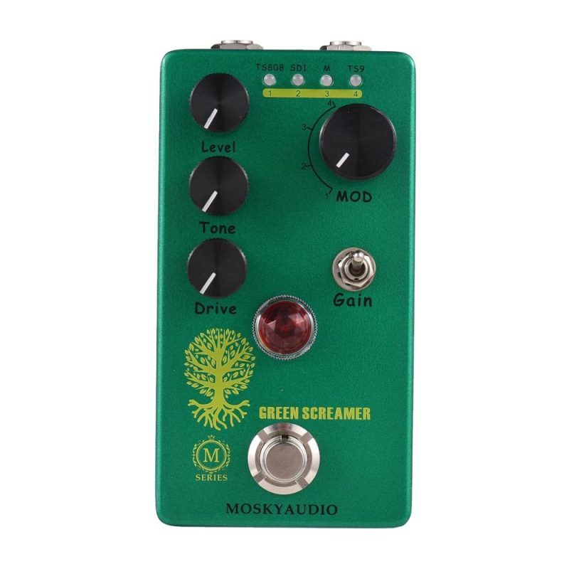 Musical Effects |   Booster/Overdrive Guitar Effect Pedal – GREEN SCREAMER Green Musical Effects Green