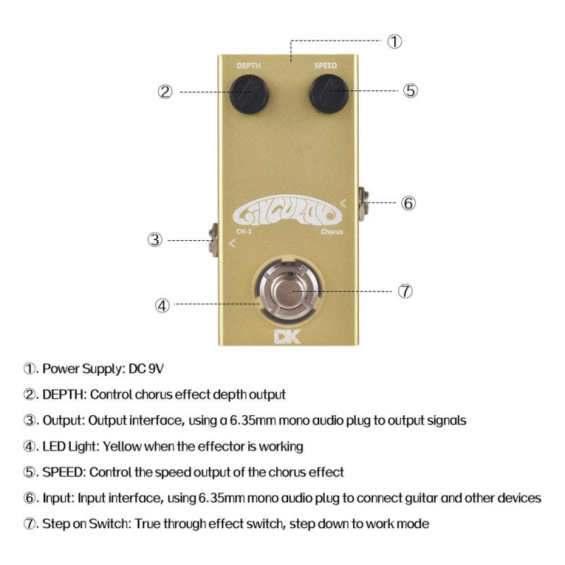 Musical Effects |   Chorus Pedal Electric Guitar Effects Pedal CH-1 Musical Effects Musical Effects