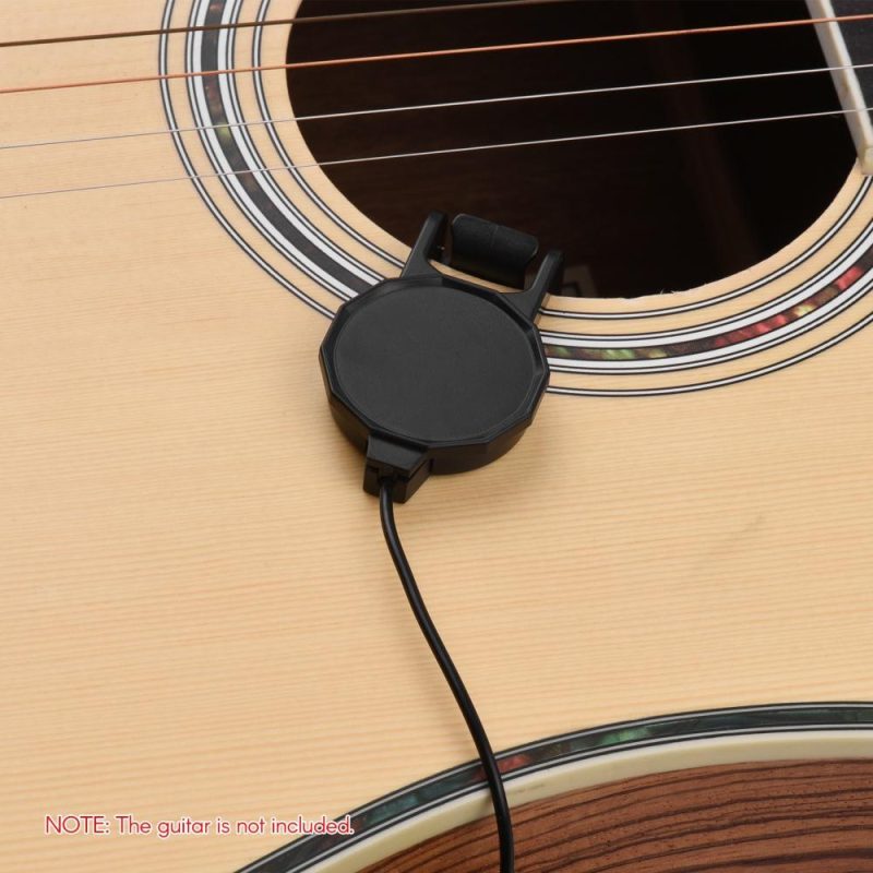 Musical Effects |   Clip-on Instrument Pickup Guitar Pick-up Mini Transducer Black Musical Effects Black