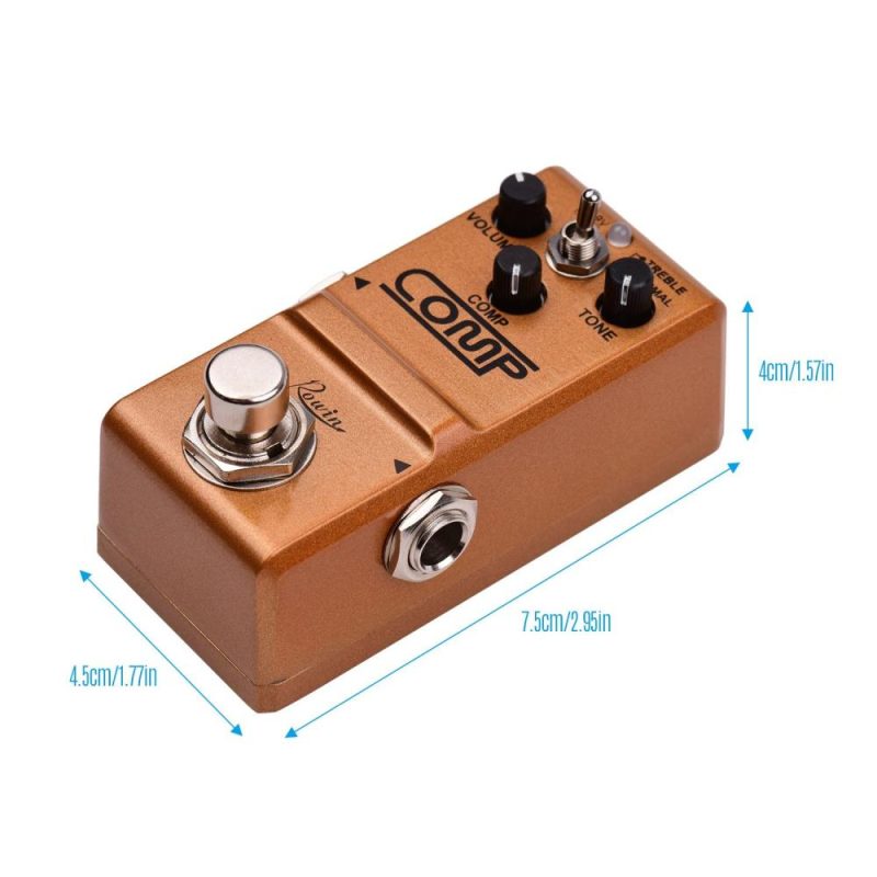 Musical Effects |   Compressor Guitar Pedal Effect Pedal True Bypass Orange Musical Effects Musical Effects