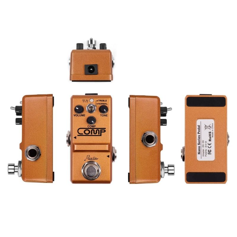 Musical Effects |   Compressor Guitar Pedal Effect Pedal True Bypass Orange Musical Effects Musical Effects