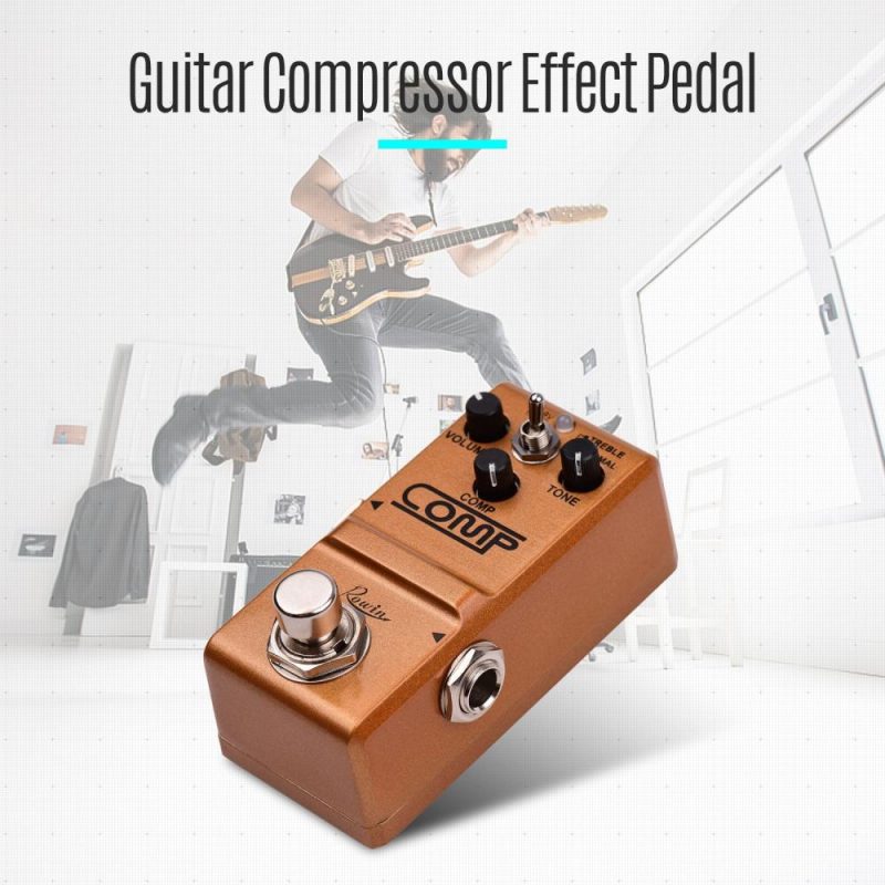 Musical Effects |   Compressor Guitar Pedal Effect Pedal True Bypass Orange Musical Effects Musical Effects