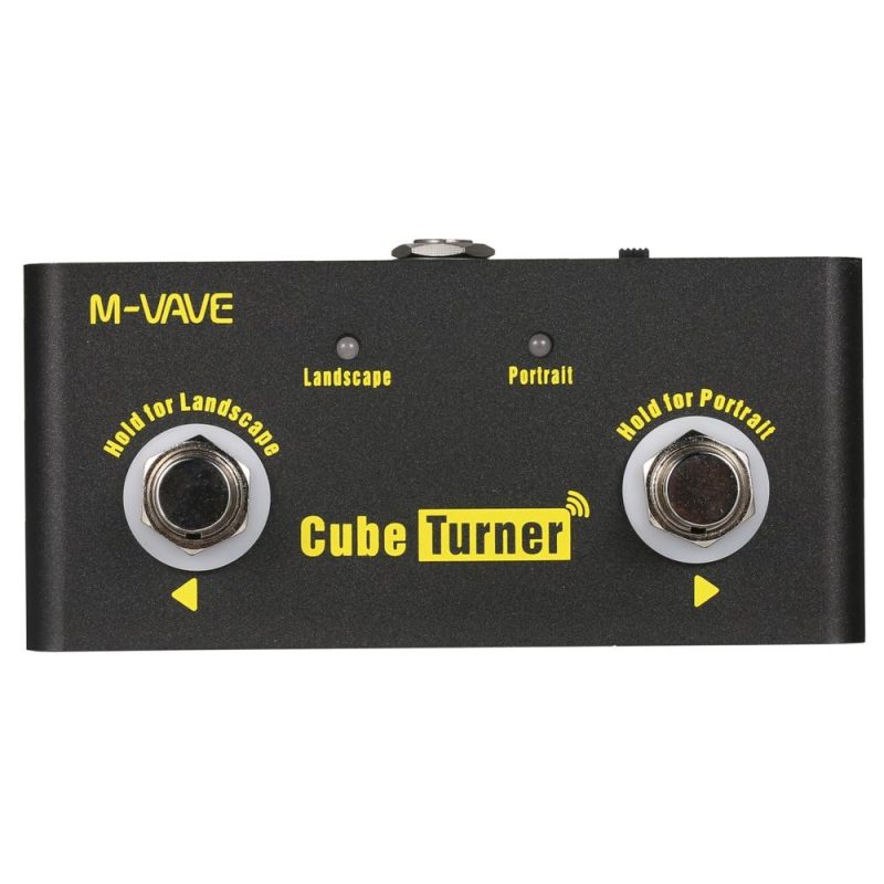 Musical Effects |   Cube Turner Wireless Page Turner Pedal Rechargeable Music Sheet Turner Black Musical Effects Black