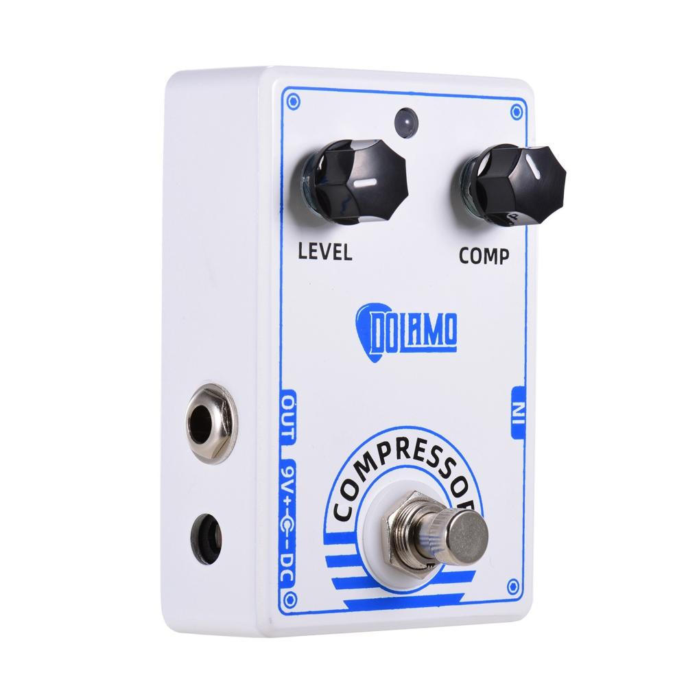 Musical Effects |   D-1 Chubby Comp Pedal Compressor Electric Guitar Effect Pedal with True Bypass White Musical Effects Musical Effects