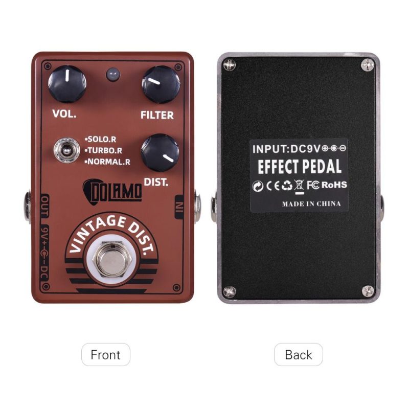 Musical Effects |   D-11 Vintage Distortion Guitar Effect Pedal Coffee Musical Effects Coffee