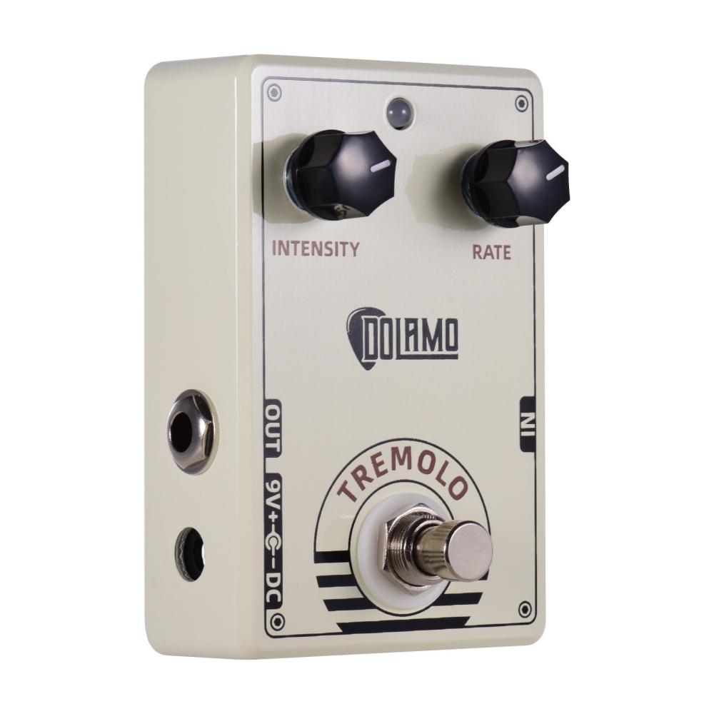 Musical Effects |   D-13 Vintage Style Tremolo Guitar Effect Pedal with Intensity and Rate Controls True Bypass Design for Electric Guitar Beige Musical Effects Beige