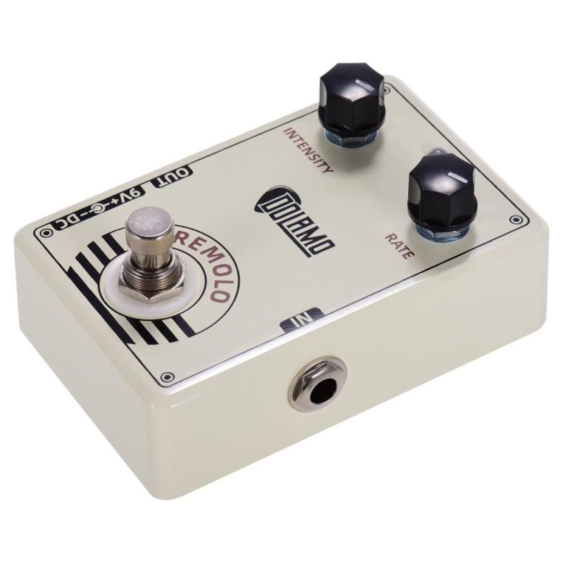 Musical Effects |   D-13 Vintage Style Tremolo Guitar Effect Pedal with Intensity and Rate Controls True Bypass Design for Electric Guitar Beige Musical Effects Beige