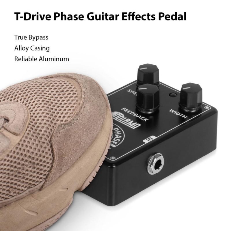 Musical Effects |   D-15 T-Drive Phase Pedal / True Bypass / Analog Phaser Effects Black Musical Effects Black