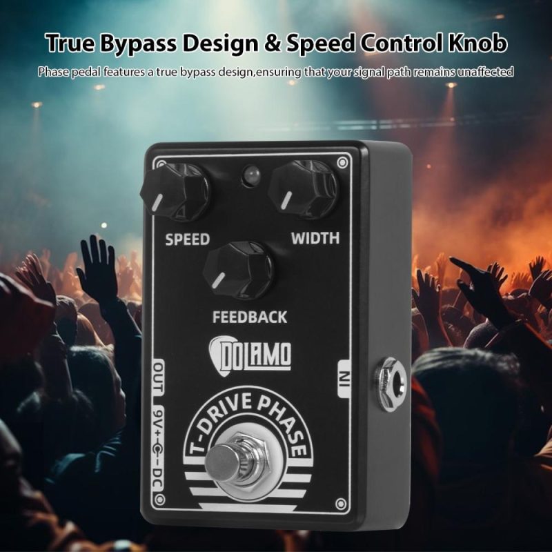 Musical Effects |   D-15 T-Drive Phase Pedal / True Bypass / Analog Phaser Effects Black Musical Effects Black