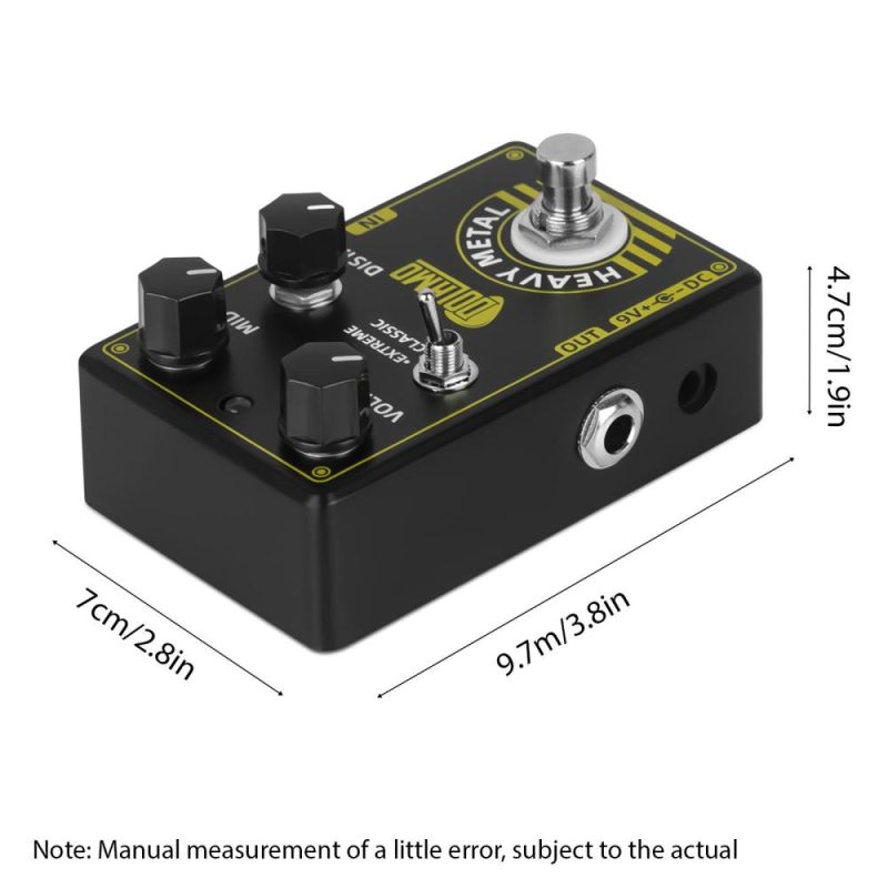 Musical Effects |   D-17 Guitar Effects Pedal / High Gain Distortion / True Bypass Black Musical Effects Black