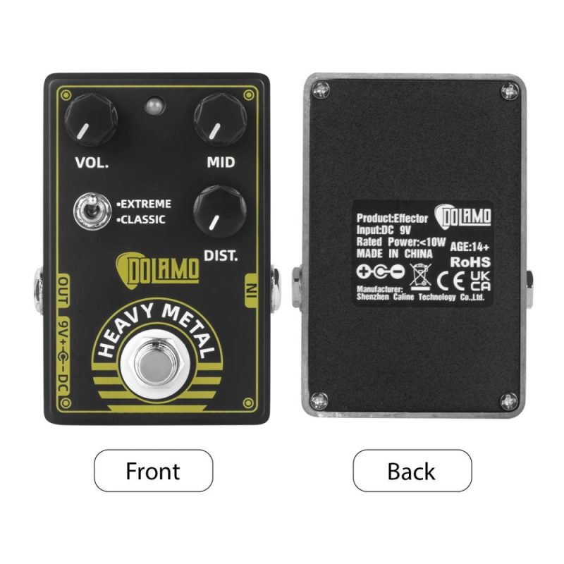 Musical Effects |   D-17 Guitar Effects Pedal / High Gain Distortion / True Bypass Black Musical Effects Black