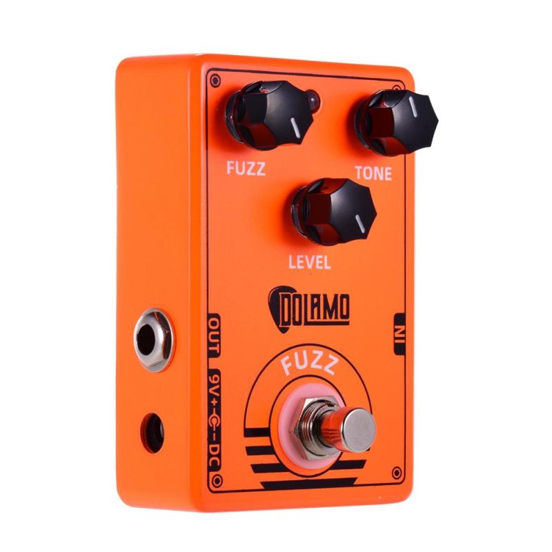 Musical Effects |   D-2 FUZZ Guitar Effect Pedal with True Bypass for Electric Guitar Orange Musical Effects Musical Effects