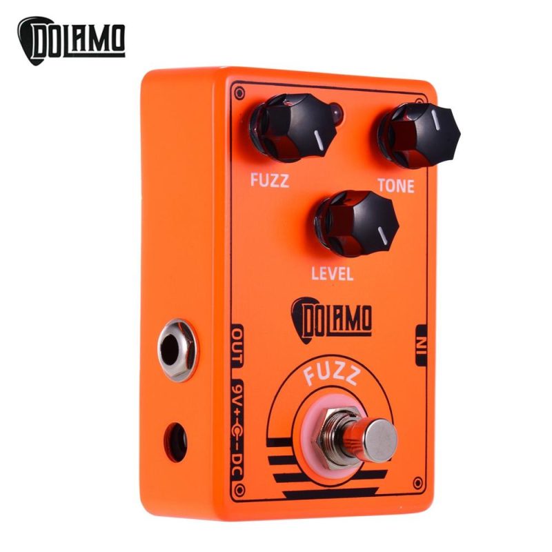 Musical Effects |   D-2 FUZZ Guitar Effect Pedal with True Bypass for Electric Guitar Orange Musical Effects Musical Effects