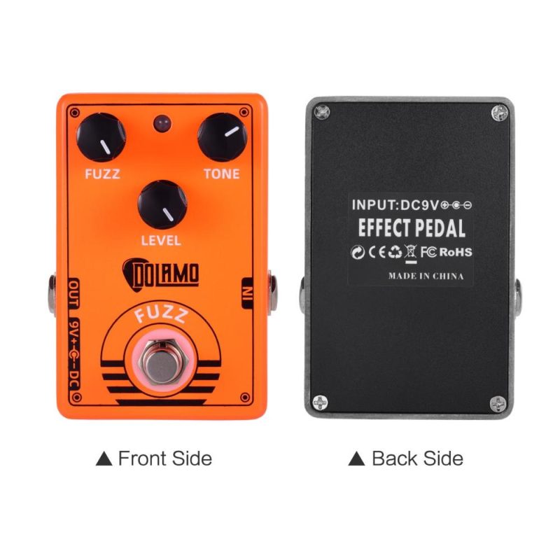 Musical Effects |   D-2 FUZZ Guitar Effect Pedal with True Bypass for Electric Guitar Orange Musical Effects Musical Effects