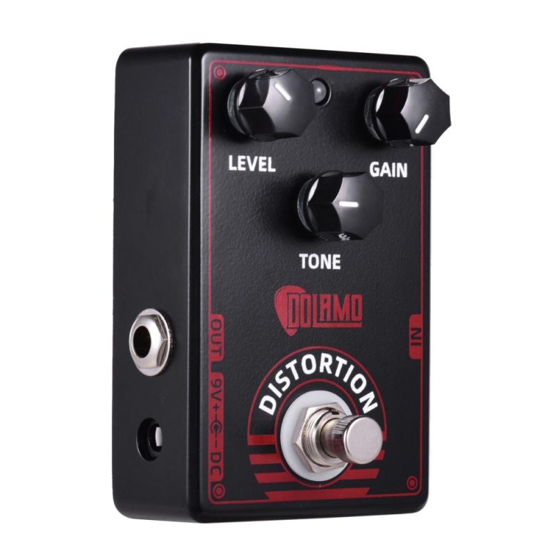 Musical Effects |   D-4 High Gain Distortion Guitar Effect Pedal True British Style Effect Pedal with True Bypass for Electric Guitar Black Musical Effects Black