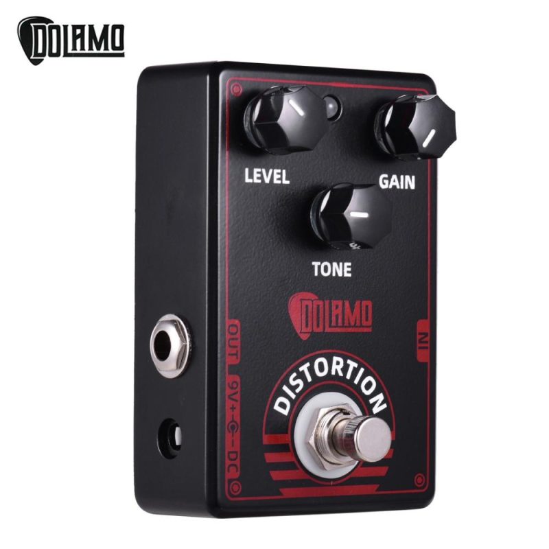 Musical Effects |   D-4 High Gain Distortion Guitar Effect Pedal True British Style Effect Pedal with True Bypass for Electric Guitar Black Musical Effects Black