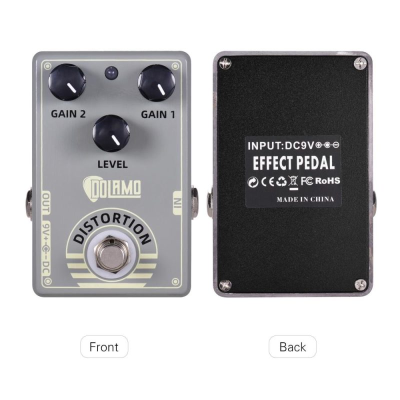 Musical Effects |   D-5 Mark IV Distortion Guitar Effect Pedal Distortion Pedal with True Bypass for Electric Guitar Gray Musical Effects Gray