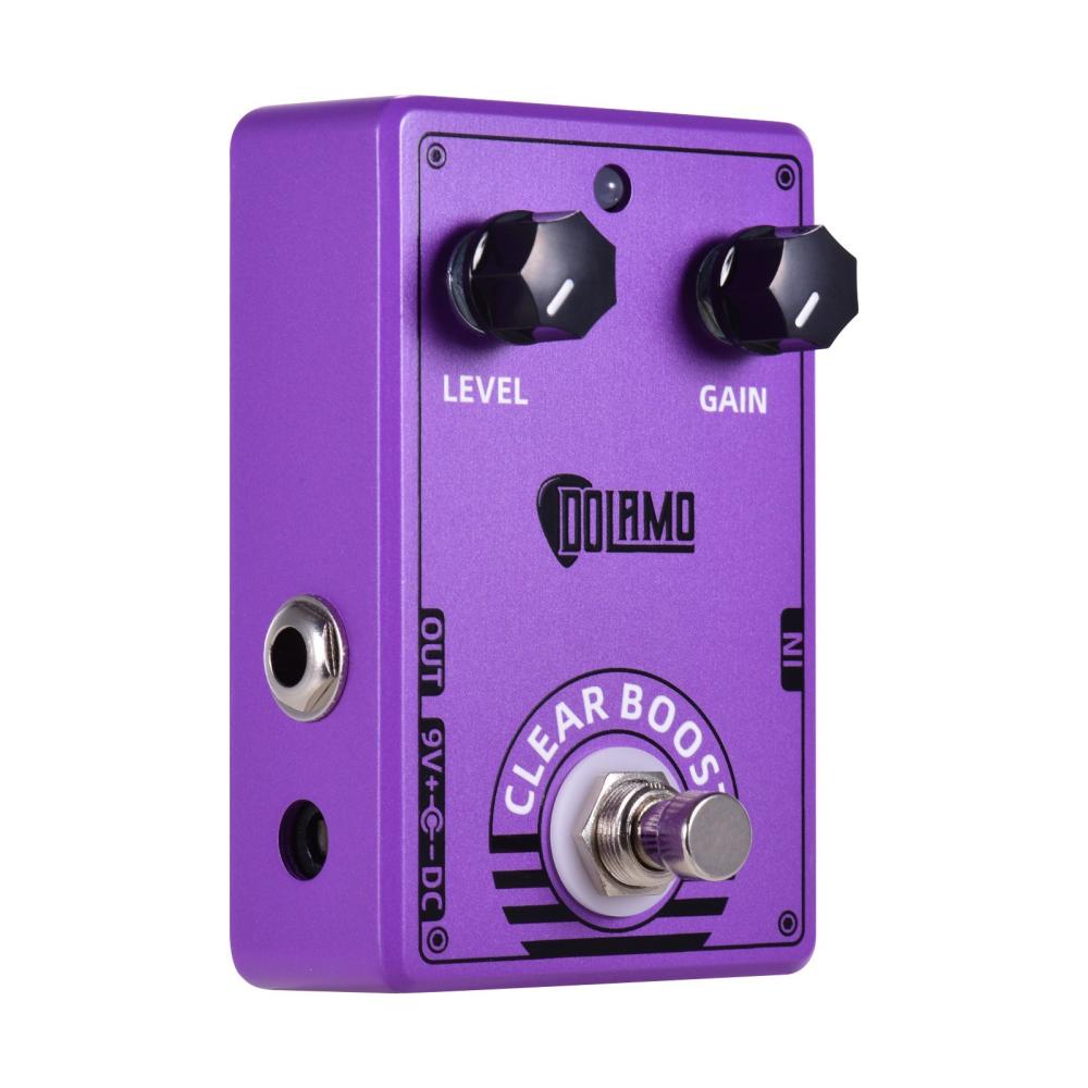 Musical Effects |   D-6 Clear Boost Guitar Effect Pedal Purple Guitar Pedal Boost Effects True Bypass for Electric Guitar Purple Musical Effects Musical Effects