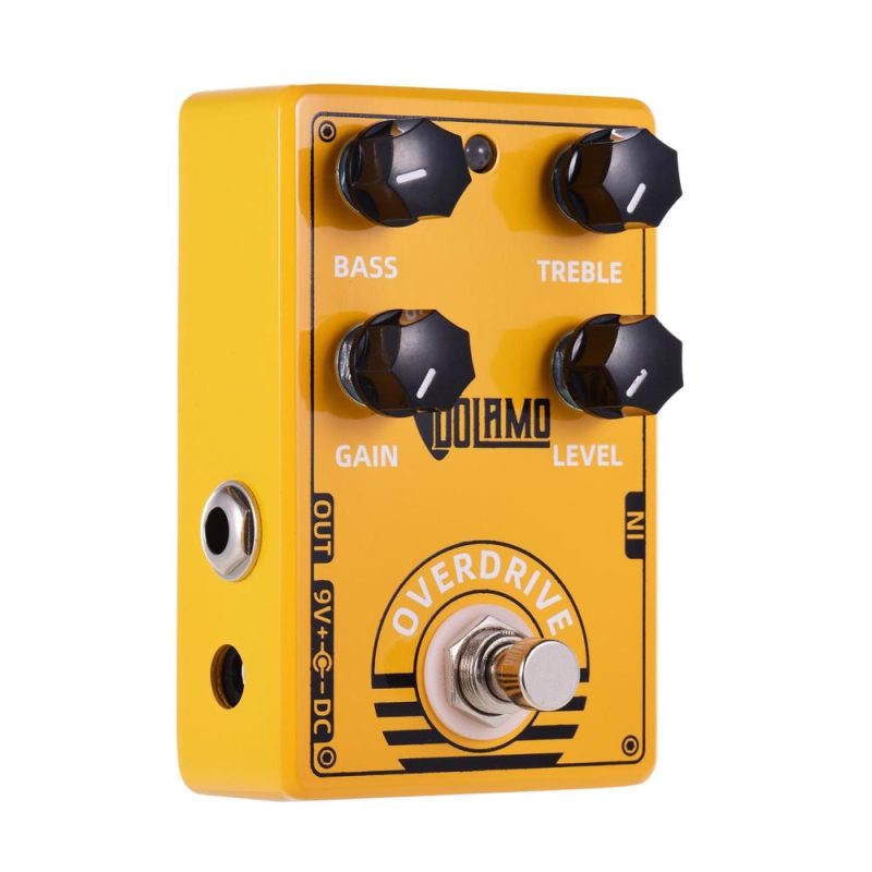 Musical Effects |   D-8 Overdrive Guitar Effect Pedal with Bass Treble Gain Level Controls and True Bypass Design for Electric Guitar Yellow Musical Effects Musical Effects