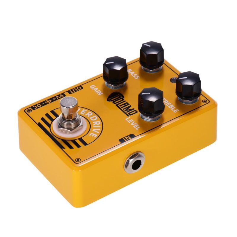 Musical Effects |   D-8 Overdrive Guitar Effect Pedal with Bass Treble Gain Level Controls and True Bypass Design for Electric Guitar Yellow Musical Effects Musical Effects