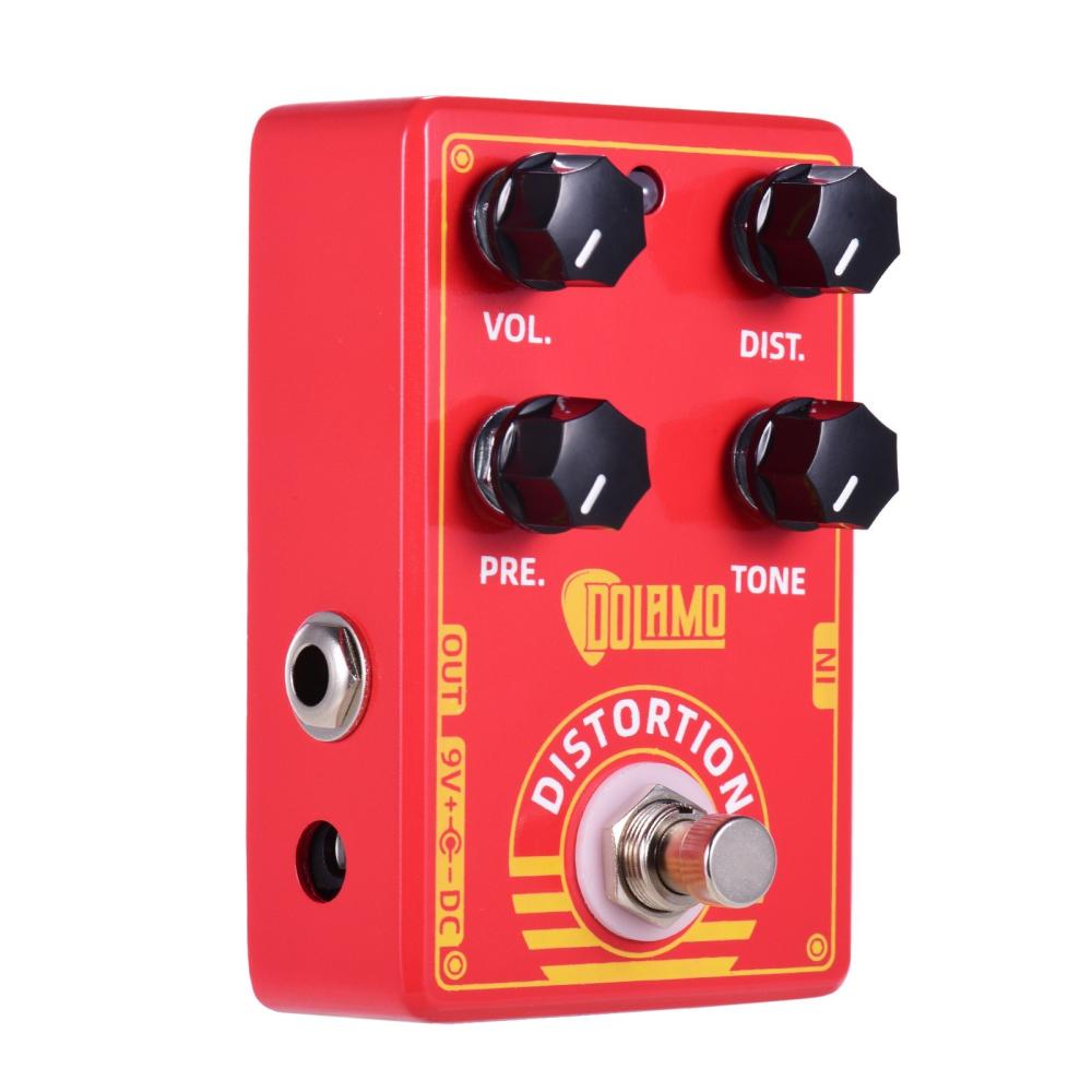 Musical Effects |   D-9 Distortion Guitar Effect Pedal with Presence Distortion Volume Tone Controls and True Bypass Design for Electric Guitar Red Musical Effects Musical Effects