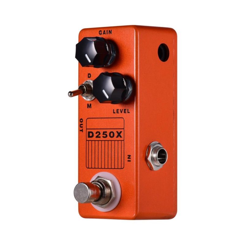 Musical Effects |   D250X Mini Electric Guitar Overdrive Preamp Effect Pedal 2 Models Full Metal Shell True Bypass Orange Musical Effects Musical Effects