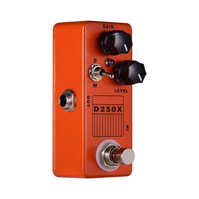 Musical Effects |   D250X Mini Electric Guitar Overdrive Preamp Effect Pedal 2 Models Full Metal Shell True Bypass Orange Musical Effects Musical Effects