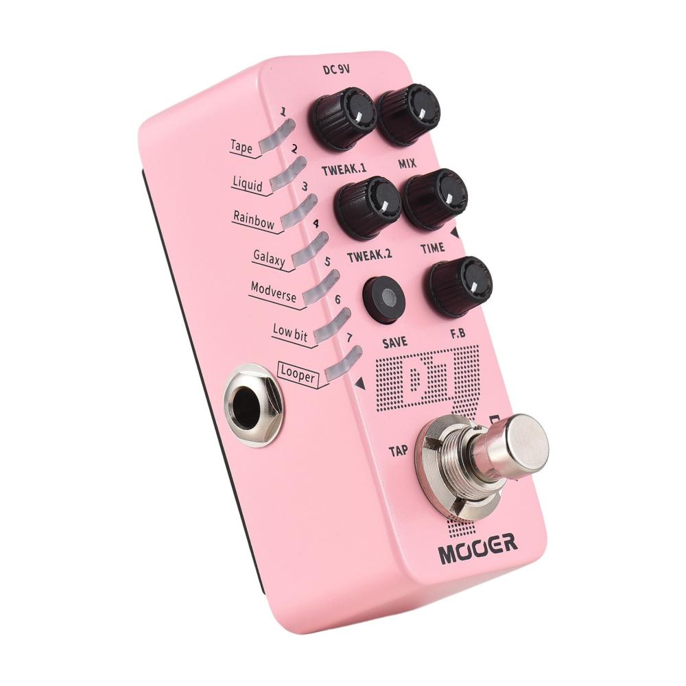 Musical Effects |   D7 Delay Guitar Delay Pedal Electric Guitar Effects Pedal 6 Delay Effects True Bypass Metal Shell Pink Musical Effects Musical Effects