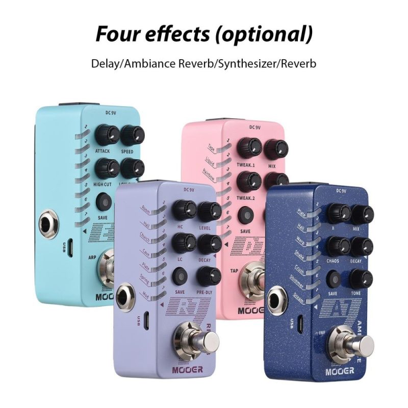 Musical Effects |   D7 Delay Guitar Delay Pedal Electric Guitar Effects Pedal 6 Delay Effects True Bypass Metal Shell Pink Musical Effects Musical Effects