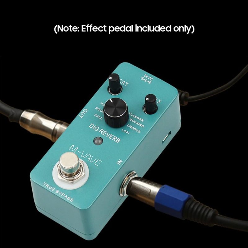 Musical Effects |   DIG REVERB Digital Reverb Guitar Effect Pedal 9 Reverb Types Decay & Mix Control True Bypass Full Metal Shell Musical Effects Musical Effects