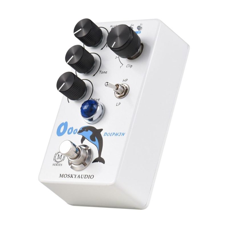 Musical Effects |   Distortion/Overdrive Guitar Effect Pedal for Electric Guitar – DOLPHIN White Musical Effects Musical Effects